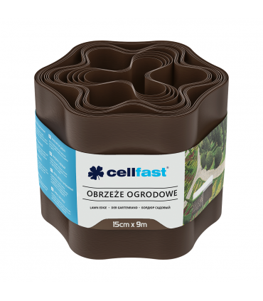OBRZEŻE OGRODOWE BRĄZ 15cm x 9m