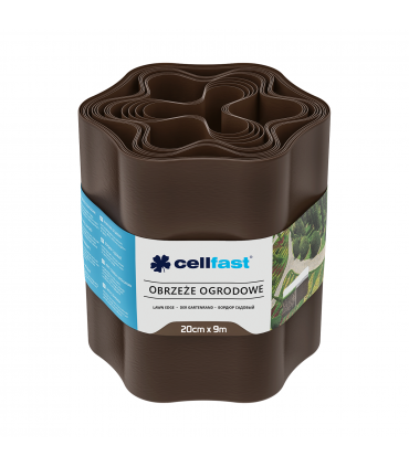 OBRZEŻE OGRODOWE BRĄZ 20cm x 9m
