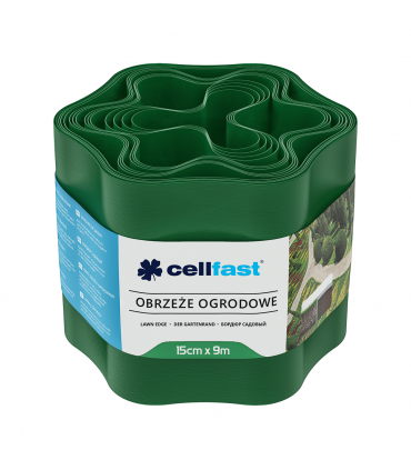 OBRZEŻE OGRODOWE ZIELONE 15cm x 9m