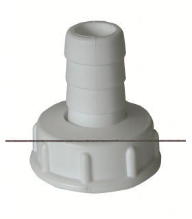 RAMP Końcówka wąż 1/2" na kran z gw.wew.3/4" biała
