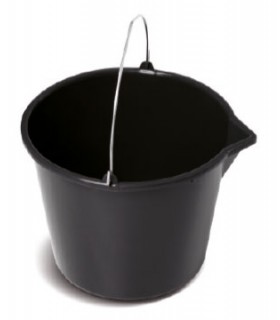 PST WIADRO BUCKET Z LEJKIEM 12L - czarny