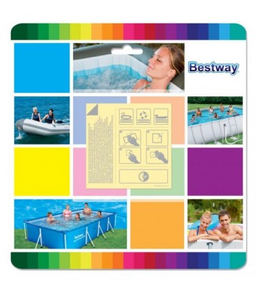 BESTWAY ZESTAW NAPRAWCZY ŁATKI 10szt 6,5x6,5cm