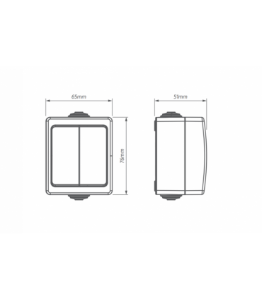 AQUALUX BIAŁY ŁĄCZNIK NT SERYJNY IP54 10A 250V