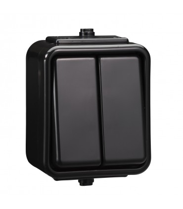 CEDAR CZARNY ŁĄCZNIK NT SERYJNY IP44