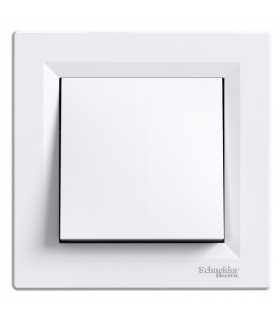 ASFORA BIAŁY ŁĄCZNIK 2-BIEGUNOWY 10AX 250V