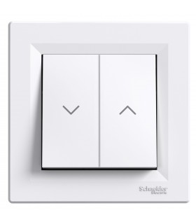 ASFORA BIAŁY ŁĄCZNIK ŻALUZJOWY 10AX 250V