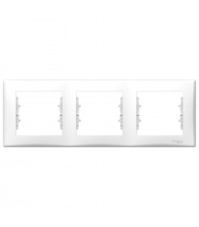 SEDNA BIAŁY RAMKA 3X POZIOMA