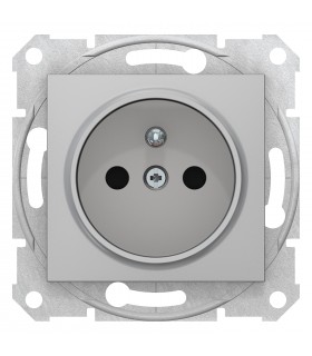 SEDNA MODUŁ ALUMINIUM GNIAZDO 1X Z/U 16A 250V