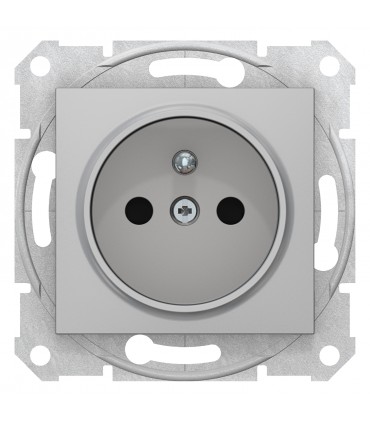 SEDNA MODUŁ ALUMINIUM GNIAZDO 1X Z/U 16A 250V