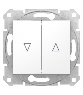 SEDNA MODUŁ BIAŁY PRZYCISK ŻALUZJOWY Z BLOK. EL