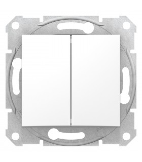 SEDNA MODUŁ BIAŁY ŁĄCZNIK UNIWERSALNY 2X 10AX 250V