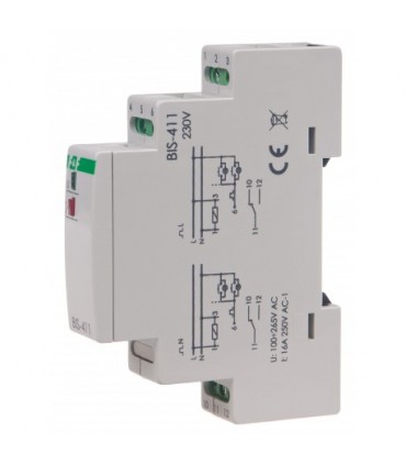 FF BIS-411 PRZEKAŹNIK BISTABILNY 16A 1P 1M 230V AC