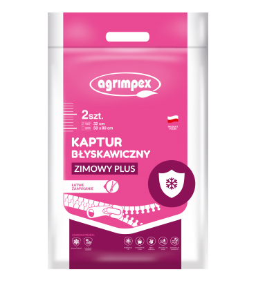KAPTUR BŁYSKAWICZNY PLUS ZIMOWY 50x80cm 2szt.