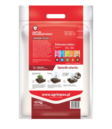 KAPTUR ZIMOWY DWUWARSTWOWY PLUS 65x90cm 2szt.