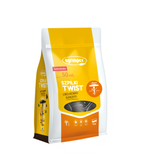 SZPILKI TWIST CZARNE 50szt.