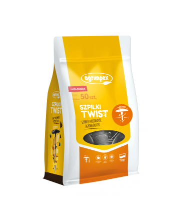 SZPILKI TWIST CZARNE 50szt.