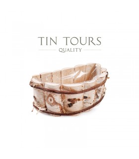 TT - DONICA PÓŁOKRĄGŁA Z BRZOZY 34x20x13h cm