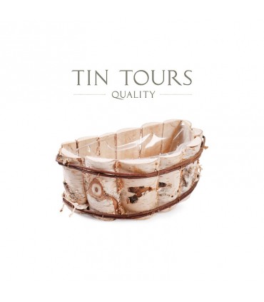 TT - DONICA PÓŁOKRĄGŁA Z BRZOZY 34x20x13h cm