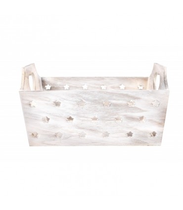 TT - SKRZYNKA DREWNIANA GWIAZDKI 26x16x10/13,5h