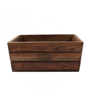 TT - SKRZYNKA DREWN. BRĄZ 30x18x15h cm 