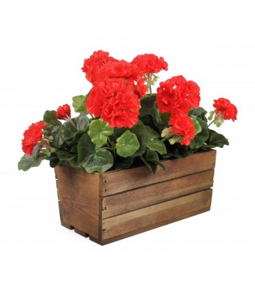 TT - SKRZYNKA DREWN. BRĄZ 30x18x15h cm 