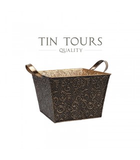 TT - KOSZ METALOWAY KWADRAT. Z UCHWYTAMI