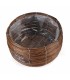 TT - OKRĄGŁY KOSZ BRĄZOWY M