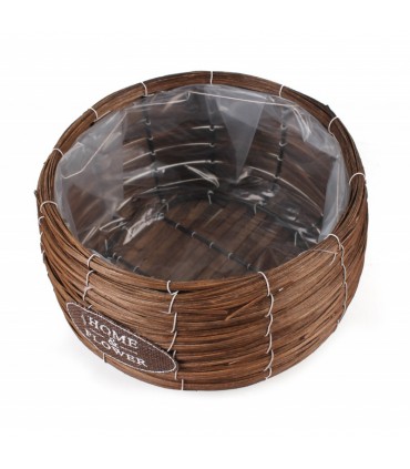 TT - OKRĄGŁY KOSZ BRĄZOWY M