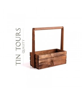 TT - SKRZYNKA Z PAŁĄKIEM BRĄZ 30x13x11/31h 
