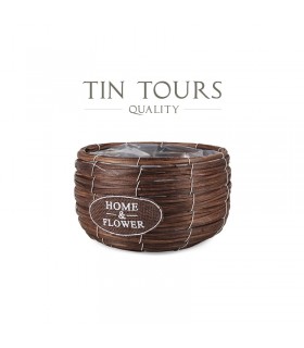 TT - OKRĄGŁY KOSZ BRĄZOWY S