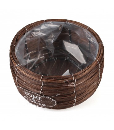 TT - OKRĄGŁY KOSZ BRĄZOWY S