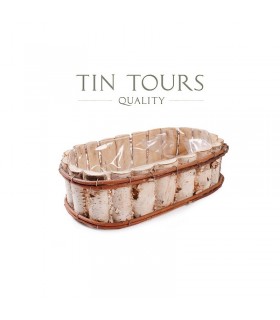 TT - OSŁONA OWALNA BRZOZA 45x26x12h