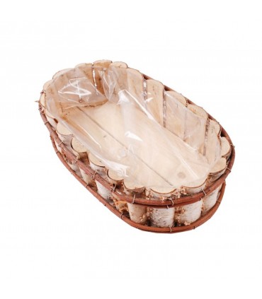 TT - OSŁONA OWALNA BRZOZA 45x26x12h