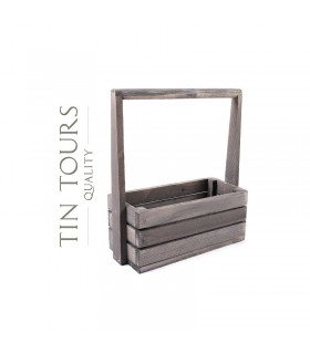 TT - SKRZYNKA Z PAŁĄKIEM SZARA 30x13x11/31h