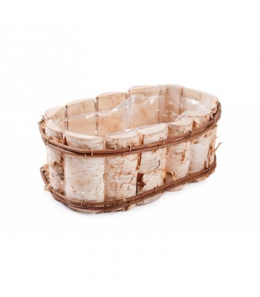 TT OSŁONA OWALNA Z BRZOZY 33x20x13h cm