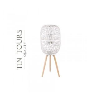 TT - LAMPION NA NÓŻKACH BIAŁY HY9038B.BK