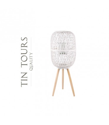 TT - LAMPION NA NÓŻKACH BIAŁY HY9038B.BK