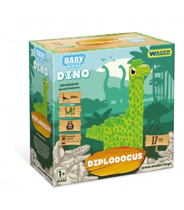 W BABY BLOCKS KLOCKI DINO DIPLODOK