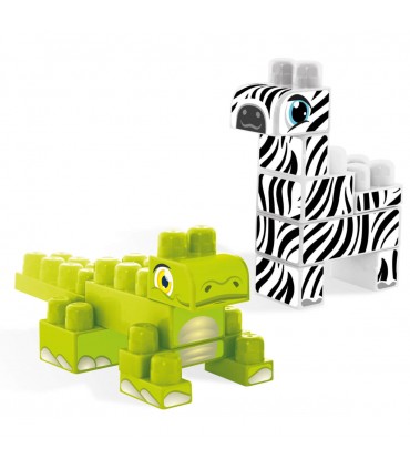 W BABY BLOCKS KLOCKI SAFARI KROKODYL i ZEBRA