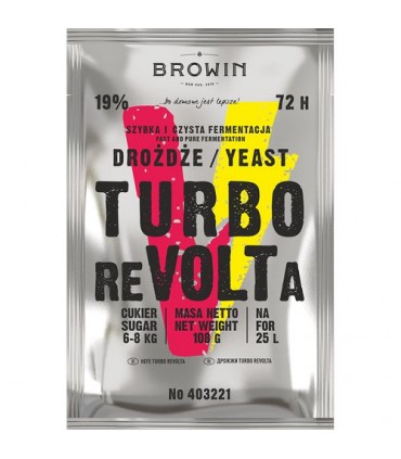 BIN DROŻDŻE GORZEL. TURBO REVOLTA 72h, 108g