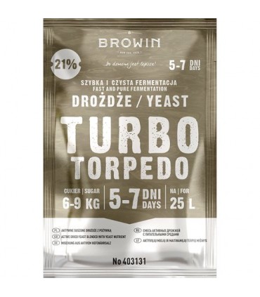 BIN DROŻDŻE GORZEL. TURBO TORPEDO 5-7dni 100g
