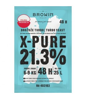 BIN DROŻDŻE TURBO X-PURE 21,3%, 48h, 135g
