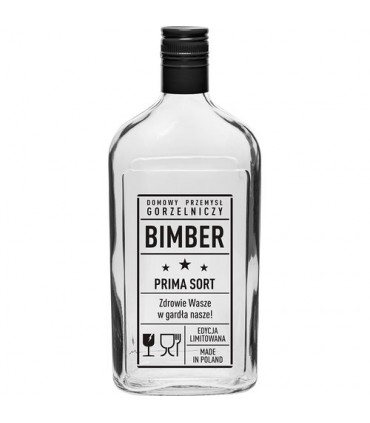 BIN - BUTELKA PIERSIÓWKA 0,5L BIMBER PRL 1szt.