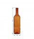 BIN BUTELKA NA WINO 750ml BRĄZOWA 1szt.