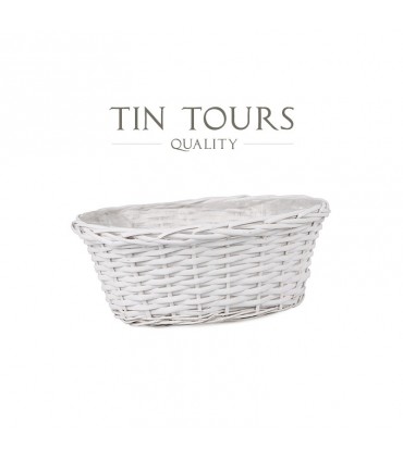 TT - KOSZYK WIKLINOWY BIAŁY HC160045