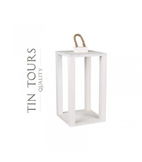 TT - LATARNIA DREWNIANA BIAŁA TD502