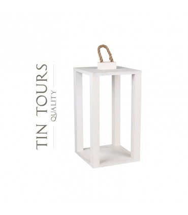 TT - LATARNIA DREWNIANA BIAŁA TD502