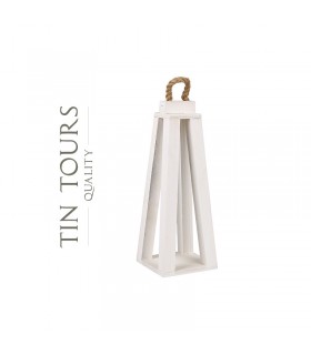 TT - LATARNIA DREWNIANA BIAŁA TD503