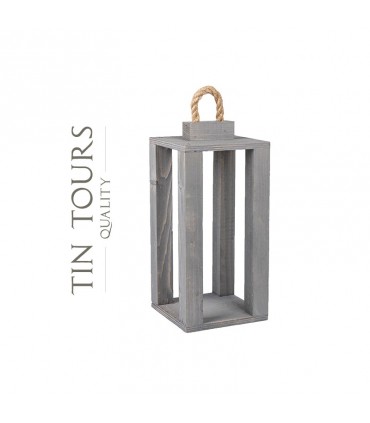 TT - LATARNIA DREWNIANA SZARA TD501.SZ