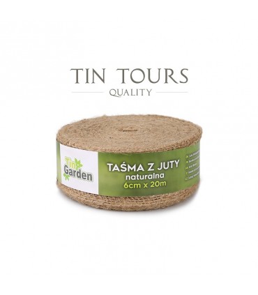 TT - TAŚMA JUTOWA NATURALNA 6cm x 20m
